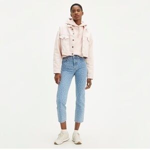 Levi’s Wedgie Straight Ankle Cropped Cheetah Print
